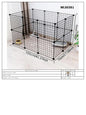 Cat and Dog Pet Fence Indoor Enclosure Freely Combinable Cat Cage Dog Cage Training Isolation Toilet Area for Small and Medium-Sized Dogs