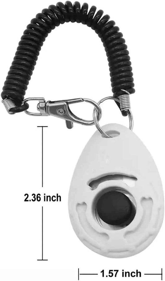 Dog Whistle Set of a Premium Quality Adjustable Frequency Dog Whistle and a Dog Clicker, Ultrasonic Dog Whistle to Stop Barking