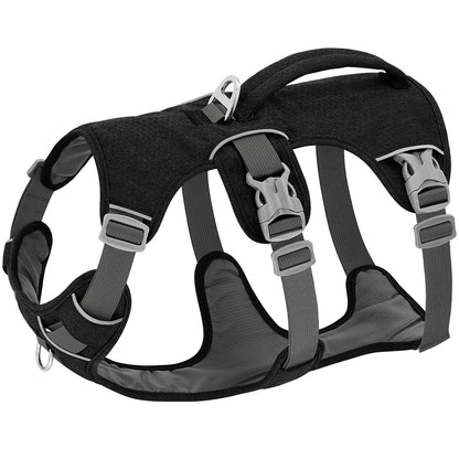 Escape Proof Nylon Dog Harness Reflective Dog Harnesses Durable Pet Vest With Handle Adjustable for Small Medium Large Dogs Pug