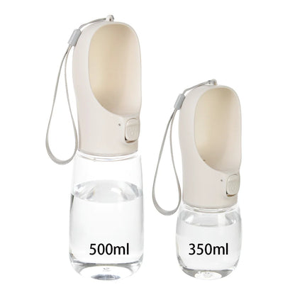 Portable Dog Water Bottle for Small Big Dogs Bowl Outdoor Walking Pet Travel Water Dispenser Feeder with Lanyard Puppy Supplies