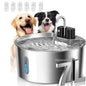 7L Stainless Steel Wireless Recharging Sensor Cat Water Fountain Auto Drinking Fountain For Cats Dog Drinker Pet Dispenser Bowl
