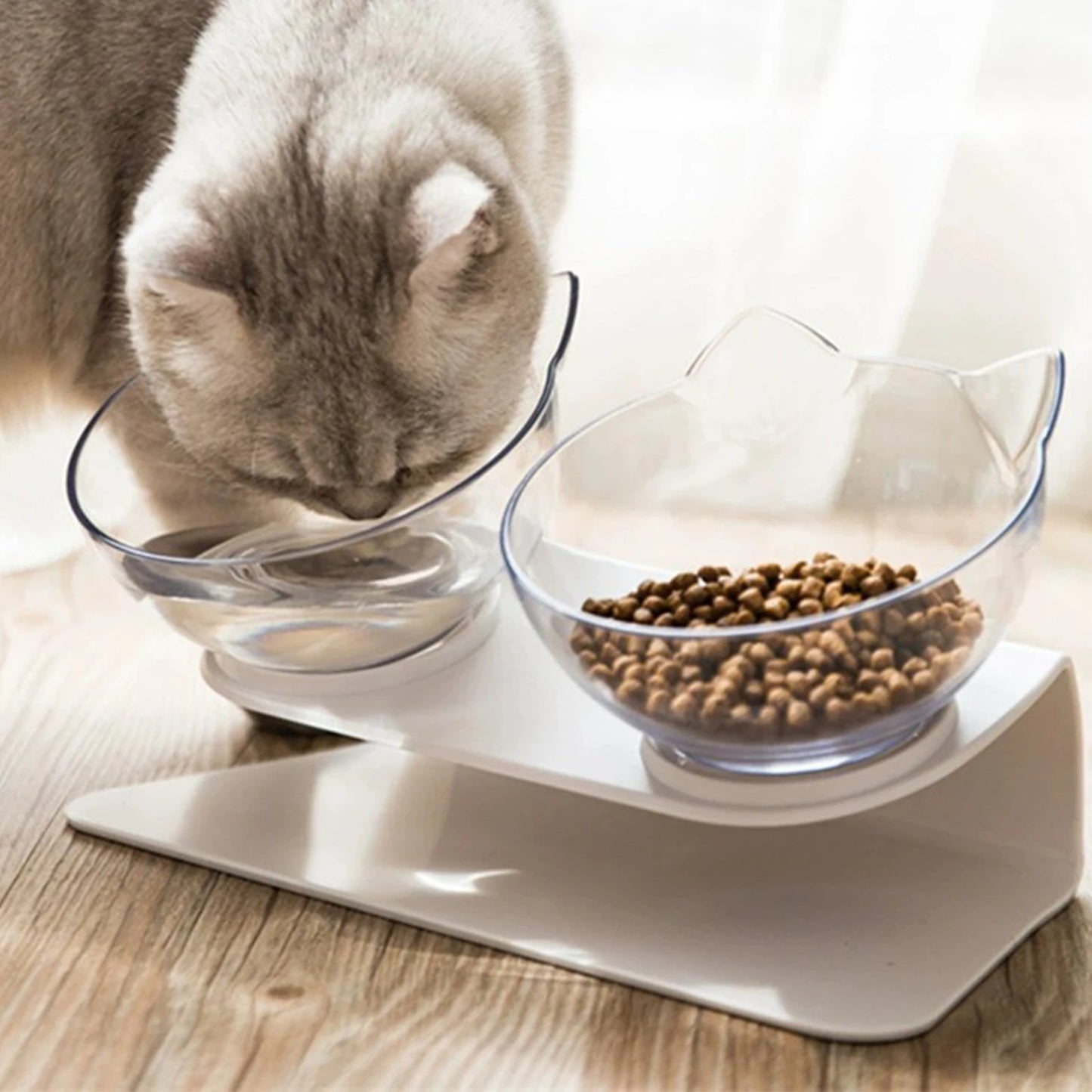 Non-Slip Double Cat Bowl Dog Bowl With Stand Pet Feeding Cat Water Bowl For Cats Food Pet Bowls For Dogs Feeder Product Supplies