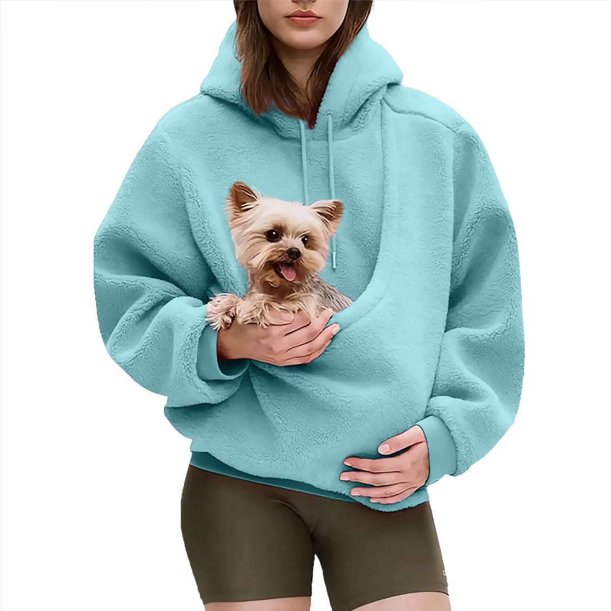 2026 Autumn Winter Hoodie Kangaroo Dog Pet Holder Carrier Big Pouch Pocket Pullovers Sweatshirt Animal Pouch Hood Sweatshirt