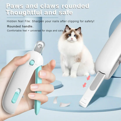 Pet Cat Dog Nail Clipper Cutter Adjustable Hole with Nail File To Avoid Excessive Cutting Professional Grooming Tool