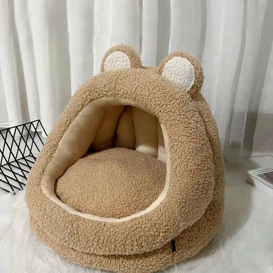 Cat Nest, Cat Bed, Semi Enclosed Cat House, Winter Warmth For Kittens, Small Dogs, Pet Sleeping Nests, Cat And Dog Universal