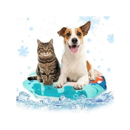 AWYYPet Cooling Mat Gel Ice Mat For Pets Ice Pad Thickened Non-Slip Easy-Clean Durable Small Animal Indoor/Outdoor Cooling Solu