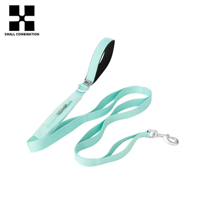 SMALL COMBINATION Lightweight Dog Leash for Small, Medium, Large Double Handle Dog Leash Puppy Pocket Designer running Pet Leash