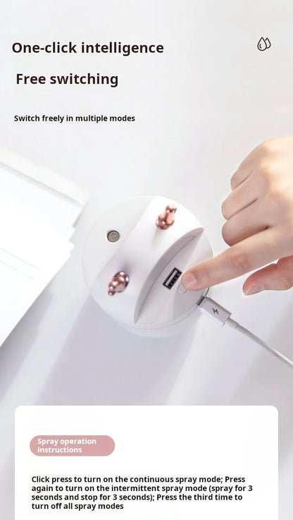 Mini Cute Pet Desktop Humidifier USB Small Car Air Freshener Bedroom Air Humidifier Portable Home Office Aromatherapy Device