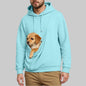 New Comfortable Sweater For Men Unisex Cat And Dog Bag Hooded Sweatshirt Pocket Pet Bag Holder Sweatshirt мужская одежда