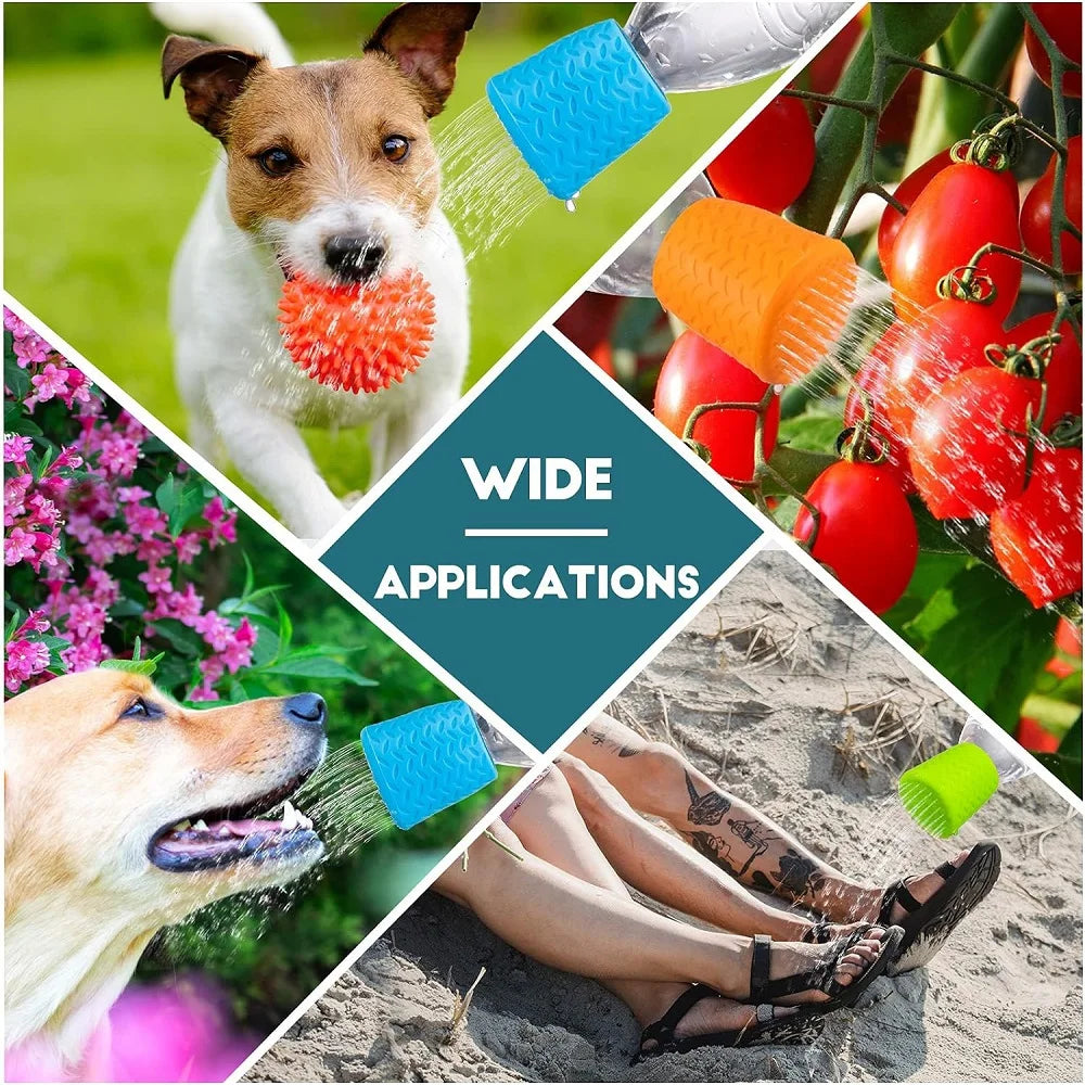 Portable Pet Shower Head - Adjustable Silicone Bath Sprayer for Dogs and Cats, Gentle Water Flow for Outdoor & Indoor Pet