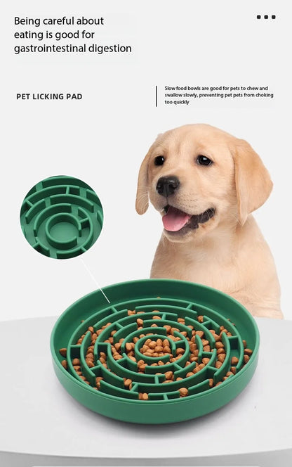 Pet Maze Slow Feeder Bowl for Dogs/Cats - Anti-Choke Puzzle Food Bowl with Interactive Design, Slow Eating Pet Supplies