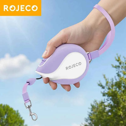 ROJECO Mini Automatic Retractable Dog Leash 3M Extendable Rope For Outdoor Travel Walking Hiking Pet Cat Dogs Traction Rope Lead
