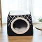 Closed Pet Sleeping House Dogs Cat Bed Suit For Winter Puppy Nest Winter Warm Cat Litter Pet Villa Closed Kennel Pet Supplies