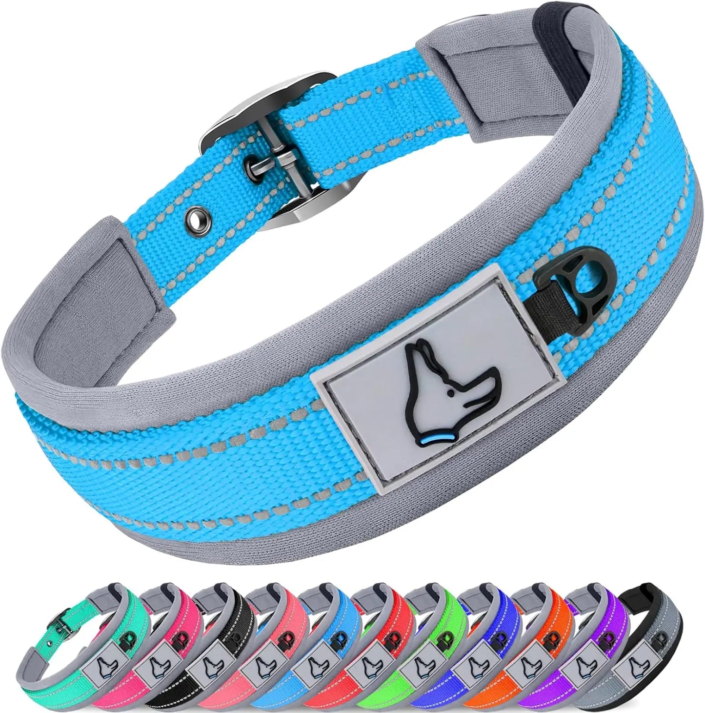 Solid Dog Collars Nylon Dog Collar For Small Medium Large Dogs Teddy Keji Pitbull Bulldog Beagle