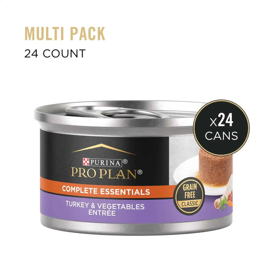 Purina Pro Plan Grain-Free Turkey Vegetable Wet Cat Food 3 oz Cans 24 Pack