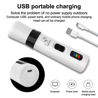 Silent Groom Pro Nail Grinder, 2025 Upgraded Silent Groomer Pro Nail For Dogs, Rechargeable USB Charging Pet Nail Grinder