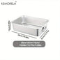 Large Litter Tray With Handles Durable Stainless Steel Litter Box Spacious Low Entry Design For Easy Access To Pet Accessories