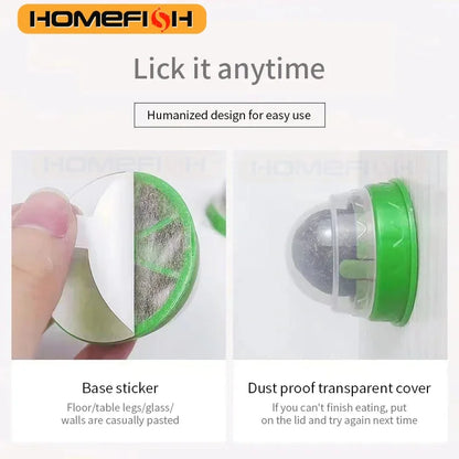 HOMEFISH Natural Catnip Cat Wall Stick-on Ball Toy Scratchers Treats Healthy Removes Balls to Promote Digestion Cat Grass Snack