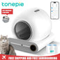 Smart Litter Box Automatic Self-Cleaning Cat Toilet - Electric Large-Sized Cat Sand Box with AI Remote Control