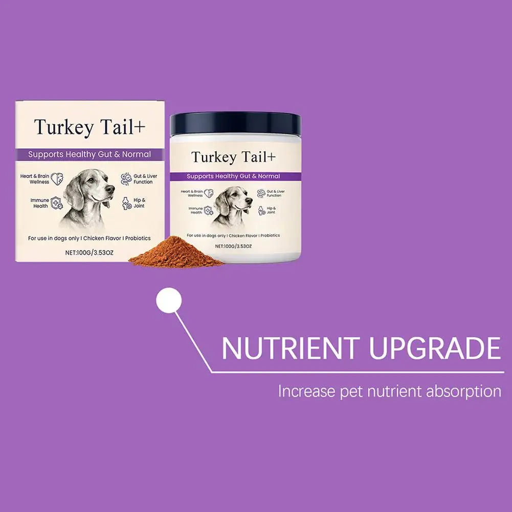 Dog Probiotic Intestinal Powder Gut Care Digestive Health Immune Support Chicken Beef Flavor Pet Nutrition Supplement