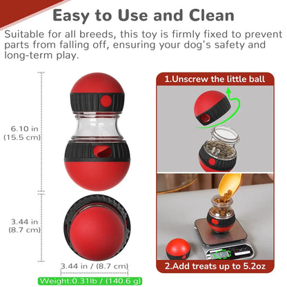 Dog Puzzle Toy Elliptical Track Rolling Increase Intelligence Ball Leaky Food Develop Good Habits Durable Interactive Pet Toys