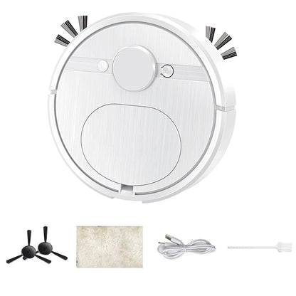 3 In 1 Smart Sweeping Robot with Brush & Mop Robot Vacuum Cleaner Rechargeable Strong Power Sweeping Machine for Home Cleaning
