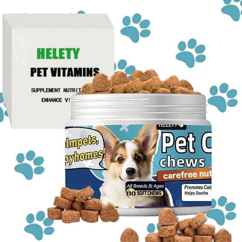 Calming Chews for Dogs with Melatonin -  Puppy & Large Pet Treats - Composure Calming Chews for Stress & Relaxation, 110 Count