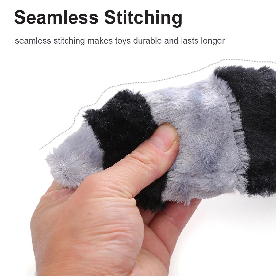 1/3 Pcs Large Dog Toy Bite-Resistant Sound Plush Toy Squirrel, raccoon, fox Cartoon Pet Toy Squeaky Dog Toy For Small Medium Dog