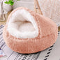winter dog Plush Round Bed Pet Mattress Warm Soft Comfortable Basket Cat Dog Sleeping Bag Nest for Small Dogs Medium dogs cat