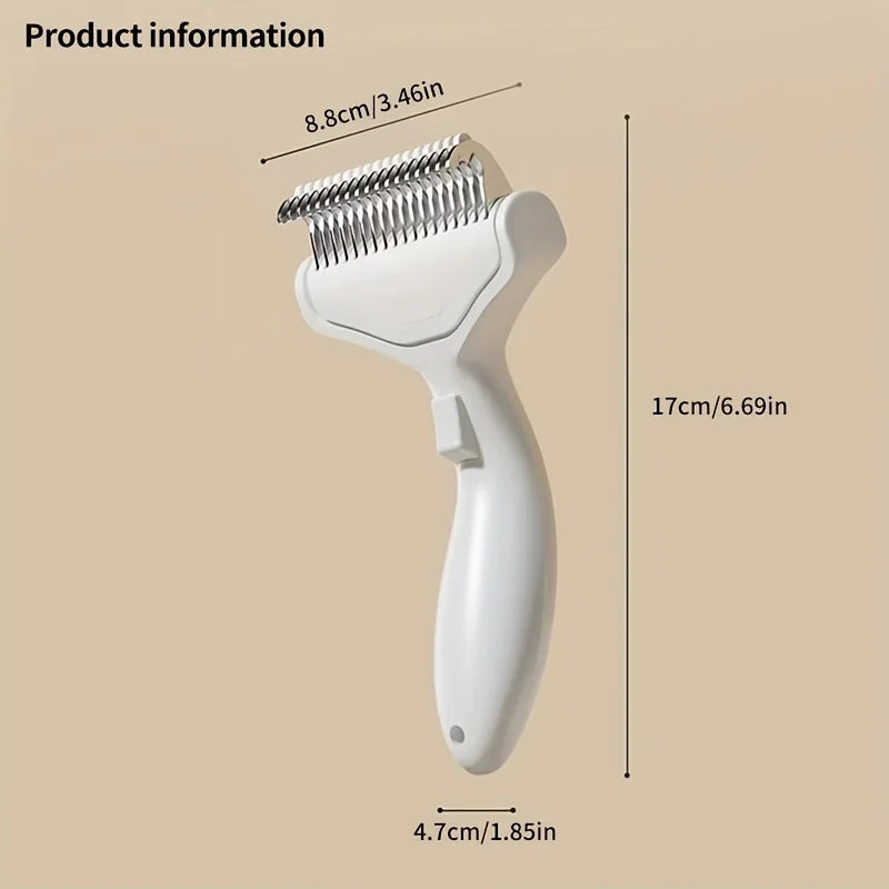 1PC Stainless Steel Dog Hair Removal Brush for Long Hair Breeds Puppy Cat Comb Pet Grooming Products Curved Design