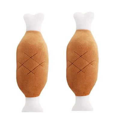 Dog Squeaky Toy Chicken Legs Bone Shape Pet Dog Plush Toy for Small Medium Large Dogs and Cats  juguetes para perros