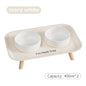 Pet Ceramic Bowl Double-Way Anti-Splash Anti-Flip Cat Dish Neck Protection Dog Bowl Water Bowl Prevent Spill Dog Feeder
