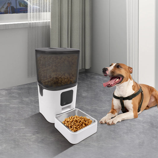 6L Automatic Pet Feeder Remote APP Control Smart Pet Food Dispenser 220V/110V Timing Feeder for Small Cats and Dogs