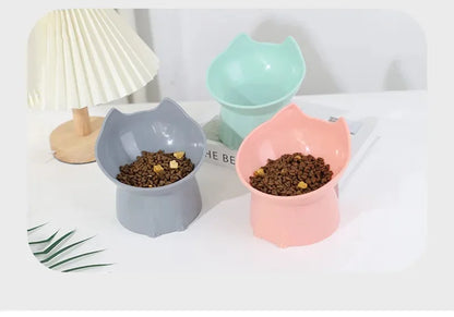 Pet Food Bowl Tilt High Bottom Neck Protector Antichoking Dog and Cat Water Bowl Antidumping Dog Non Slip Feeding Supplies