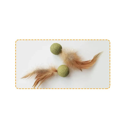 Pet Catnip Toys Edible Catnip Ball Safety Healthy Cat Mint Cats Home Chasing Game Toy Products Clean Teeth Cat Mint Ball