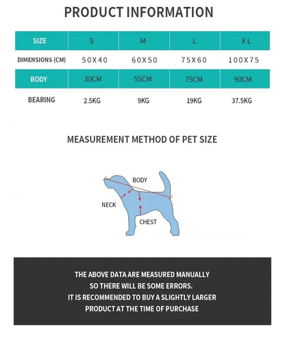 Bite-Resistant Washable Pet Bed - Winter Warm Removable Plush Cushion Large Dog Kennel Sofa Mat & Cat Sleeping Bag for Pets