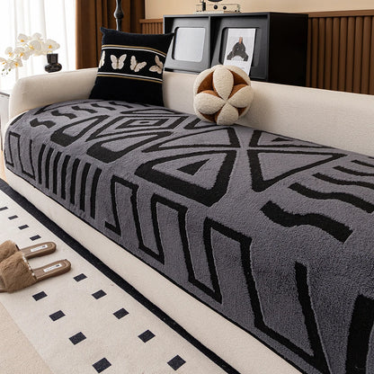 Winter Short Velvet Sofa Cushion Non-Shedding Slip-resistant Home animal feiendly Protection Cover for Living Room Furniture