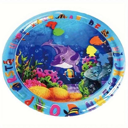 Thickened Large Square Scratch-Resistant Pet Inflatable Water Bed Toy, Pet Interaction Cooling, water spraying, and ice cooling