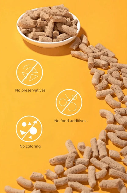 Cat Dog Snacks Freeze-dried Salmon Beef Rabbit Ostrich Meat Raw Bone Meat Mixed With Grain Protein Fresh Meat Pet Supplies