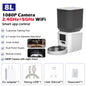 Furpipi 8L Smart Automatic Cat Feeders with 1080P HD Camera 5G WiFi Pet Feeder Tuya APP Control Smart Dog Cat Kibble Dispenser