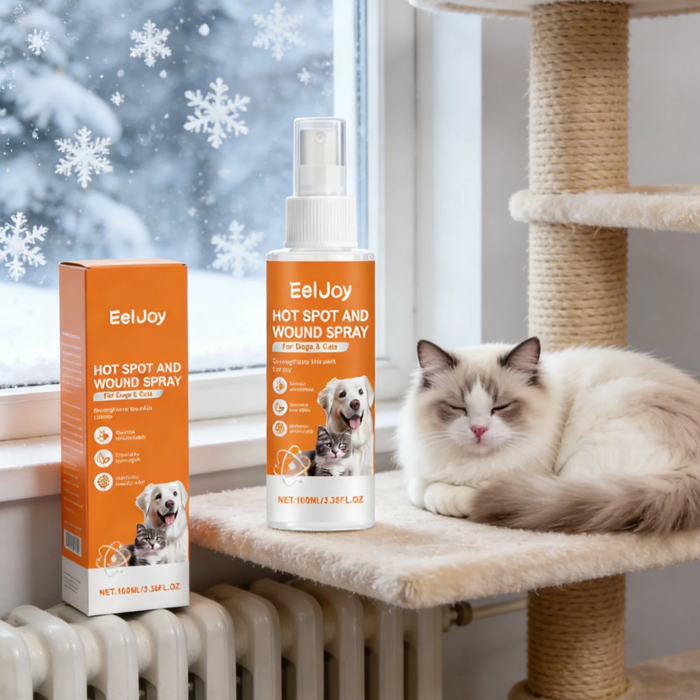 EelJoy Pet Skin Care Spray for Dog Cat Calm Redness Relieve Dryness Moisture Barrier Natural Ingredients Gentle Pet Shield Spray