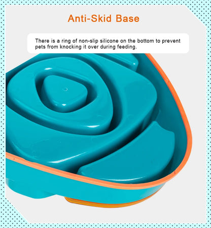 Truelove Pet Dog Slow Feeder High Quality Durable Non Slip Eco-friendly Plastic Protect Cat Dog Cervical Spine Food Bowl TLT2602