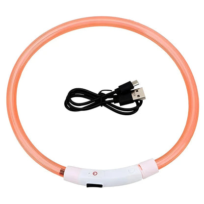 Led Usb Dog Collar Pet Dog Night Luminous Charge Collar Led Night Safety Flashing Glow Dog Loss Prevention Collar Pet Accessorie