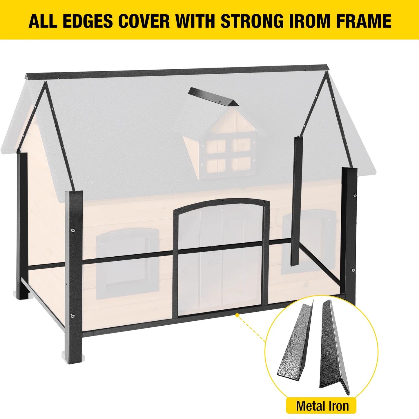 Insulated Outdoor Dog House| Liner Inside