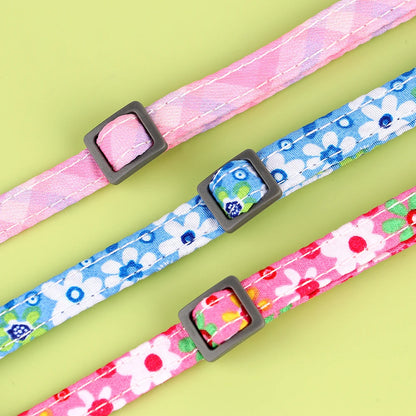 Personalized Nylon Cat Collar Quick Release Kitten Cat Collars Safety Breakaway Pet Puppy Necklace Anti-lost For Cats Adjustable