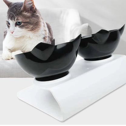 Non-Slip Double Cat Bowl Dog Bowl With Stand Pet Feeding Cat Water Bowl For Cats Food Pet Bowls For Dogs Feeder Product Supplies
