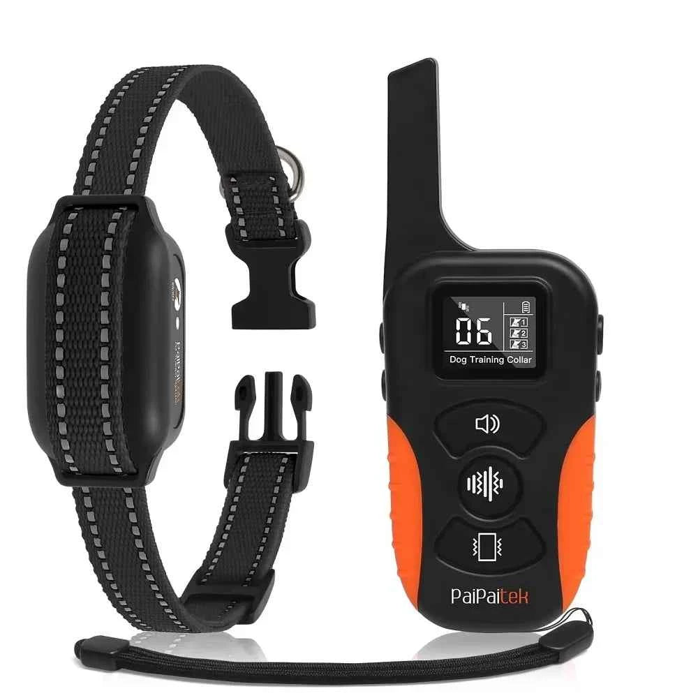 No Shock Dog Training Collar with Remote 3300ft Range,Vibrating Dog Collar Waterproof&Rechargeable Electric Collar for Dogs