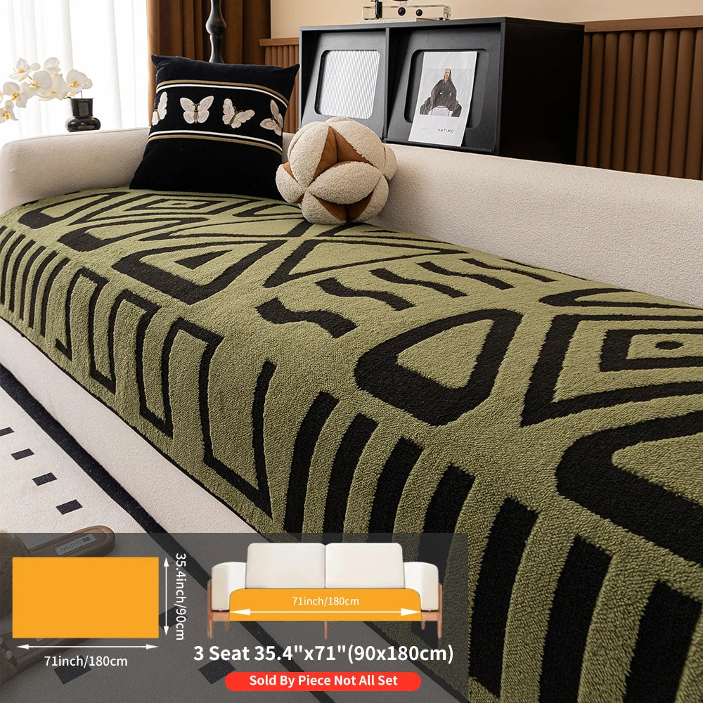 Winter Short Velvet Sofa Cushion Non-Shedding Slip-resistant Home animal feiendly Protection Cover for Living Room Furniture