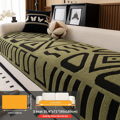 Winter Short Velvet Sofa Cushion Non-Shedding Slip-resistant Home animal feiendly Protection Cover for Living Room Furniture