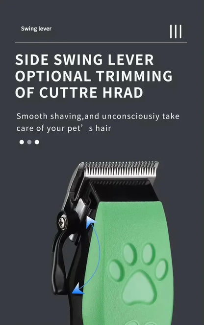 Pet Grooming Hair Clippers Rechargeable Cat Hair Trimmer for Dogs Adjustable Professional Electric Rechargeable Cat Shaver